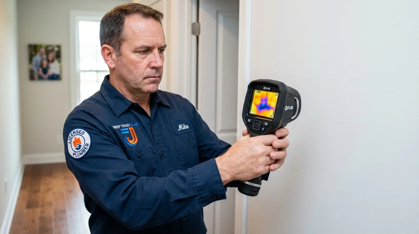 Thermal imaging leak detection by Johns Plumbing LLC in Soldotna